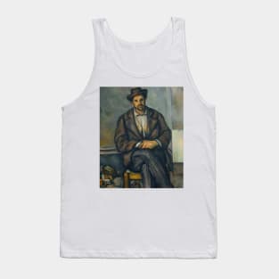 Seated Peasant by Paul Cezanne Tank Top